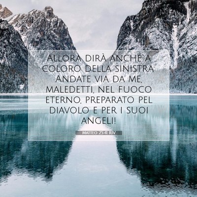 Matteo 25:41 RIV Immagine del Versetto della Bibbia
