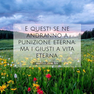 Matteo 25:46 RIV Immagine del Versetto della Bibbia