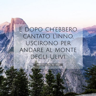 Matteo 26:30 Versetto della Bibbia Spiegato