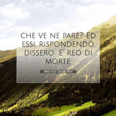 Matteo 26:66 Versetto della Bibbia Spiegato