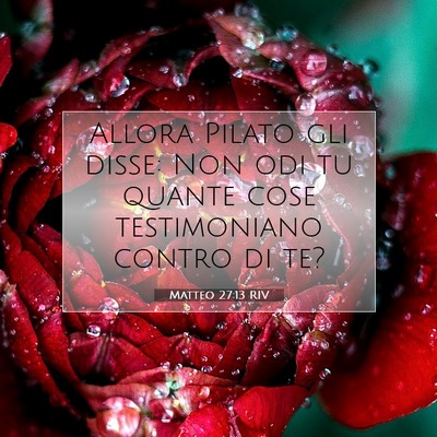 Matteo 27:13 Versetto della Bibbia Spiegato
