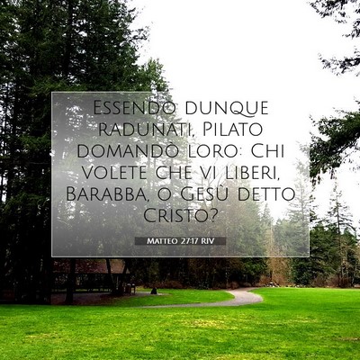 Matteo 27:17 RIV Immagine del Versetto della Bibbia