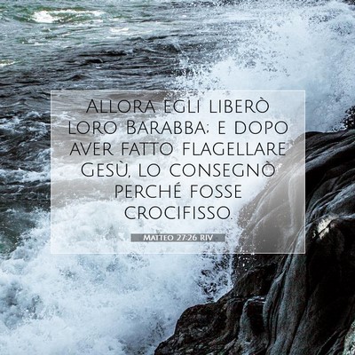 Matteo 27:26 Versetto della Bibbia Spiegato