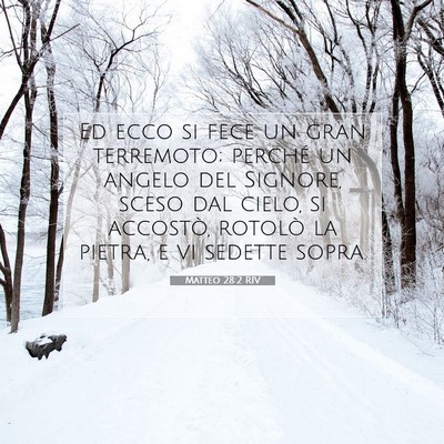 Matteo 28:2 RIV Immagine del Versetto della Bibbia