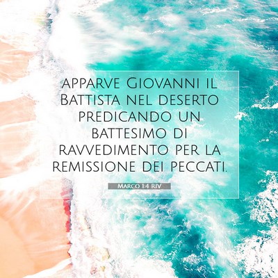 Marco 1:4 Versetto della Bibbia Spiegato