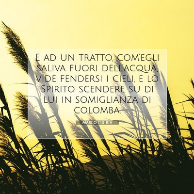 Marco 1:10 Versetto della Bibbia Spiegato