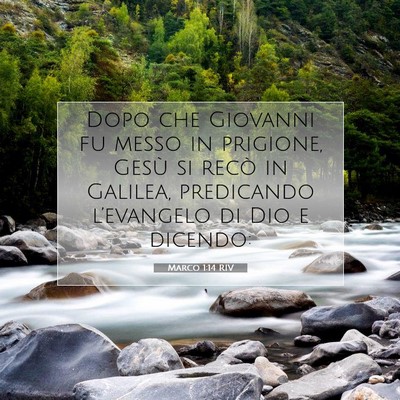 Marco 1:14 Versetto della Bibbia Spiegato
