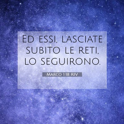Marco 1:18 Versetto della Bibbia Spiegato