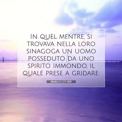 Marco 1:23 Versetto della Bibbia Spiegato