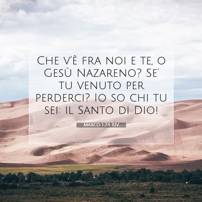 Marco 1:24 Versetto della Bibbia Spiegato