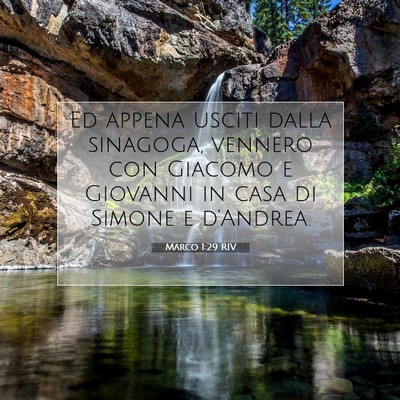 Marco 1:29 Versetto della Bibbia Spiegato