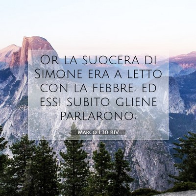 Marco 1:30 Versetto della Bibbia Spiegato