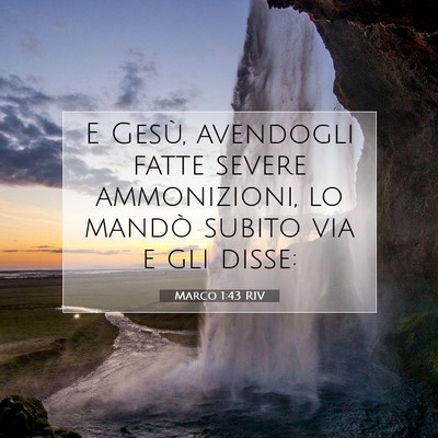 Marco 1:43 Versetto della Bibbia Spiegato