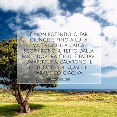 Marco 2:4 Versetto della Bibbia Spiegato