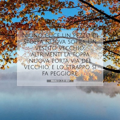 Marco 2:21 Versetto della Bibbia Spiegato