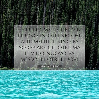 Marco 2:22 Versetto della Bibbia Spiegato