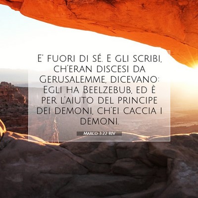 Marco 3:22 RIV Immagine del Versetto della Bibbia