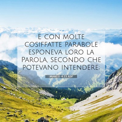 Marco 4:33 Versetto della Bibbia Spiegato