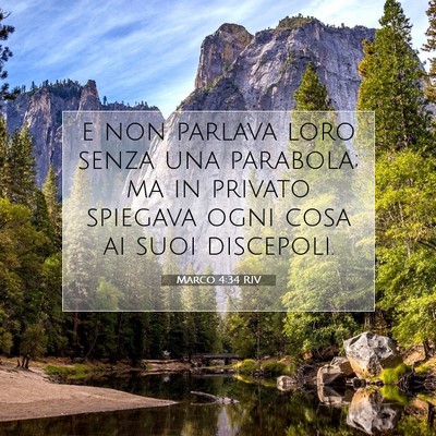 Marco 4:34 Versetto della Bibbia Spiegato