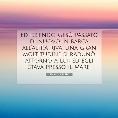 Marco 5:21 RIV Immagine del Versetto della Bibbia