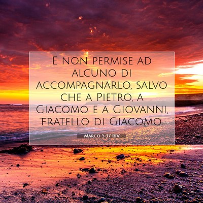 Marco 5:37 RIV Immagine del Versetto della Bibbia
