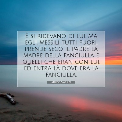 Marco 5:40 Versetto della Bibbia Spiegato