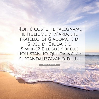 Marco 6:3 RIV Immagine del Versetto della Bibbia