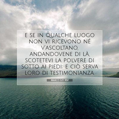 Marco 6:11 Versetto della Bibbia Spiegato