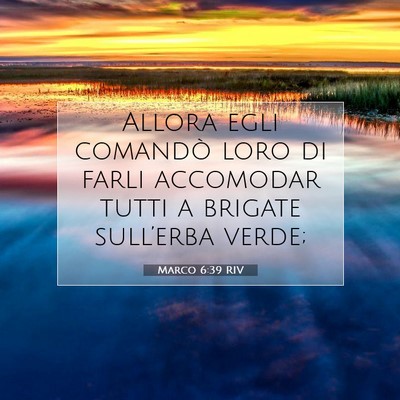 Marco 6:39 Versetto della Bibbia Spiegato