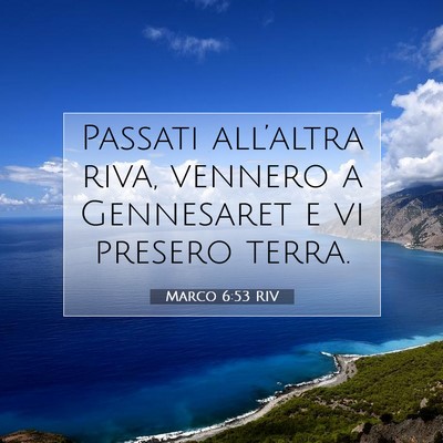 Marco 6:53 Versetto della Bibbia Spiegato