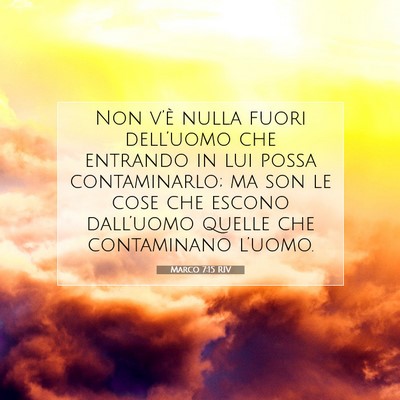 Marco 7:15 Versetto della Bibbia Spiegato