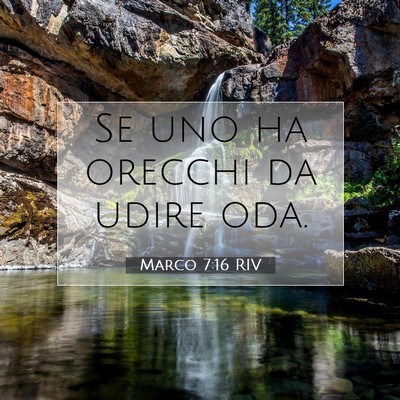 Marco 7:16 Versetto della Bibbia Spiegato