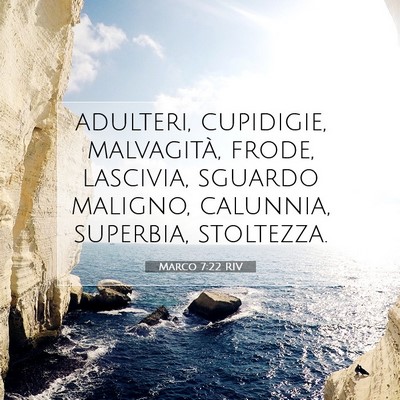 Marco 7:22 Versetto della Bibbia Spiegato