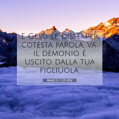 Marco 7:29 Versetto della Bibbia Spiegato