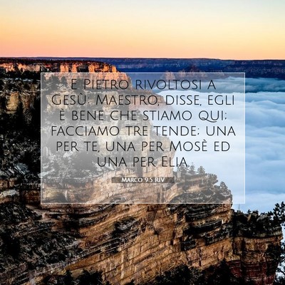 Marco 9:5 Versetto della Bibbia Spiegato