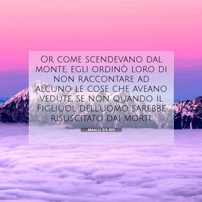Marco 9:9 Versetto della Bibbia Spiegato