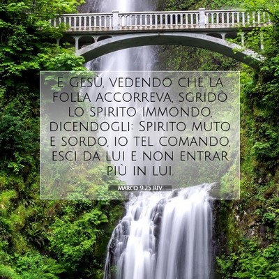 Marco 9:25 RIV Immagine del Versetto della Bibbia