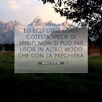 Marco 9:29 Versetto della Bibbia Spiegato
