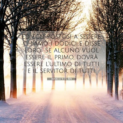 Marco 9:35 Versetto della Bibbia Spiegato