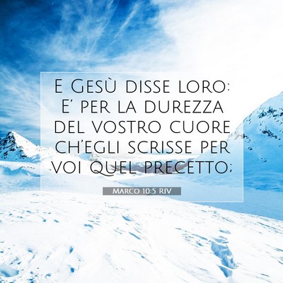 Marco 10:5 Versetto della Bibbia Spiegato