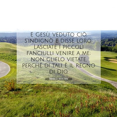 Marco 10:14 Versetto della Bibbia Spiegato