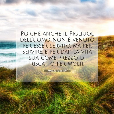 Marco 10:45 Versetto della Bibbia Spiegato