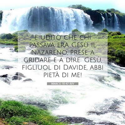 Marco 10:47 Versetto della Bibbia Spiegato