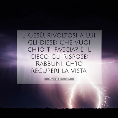 Marco 10:51 Versetto della Bibbia Spiegato