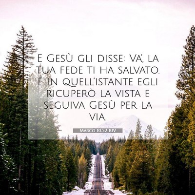 Marco 10:52 Versetto della Bibbia Spiegato