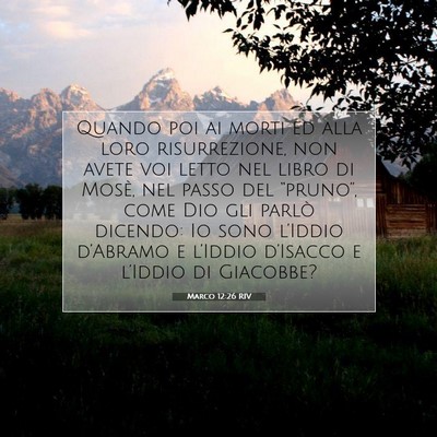Marco 12:26 Versetto della Bibbia Spiegato