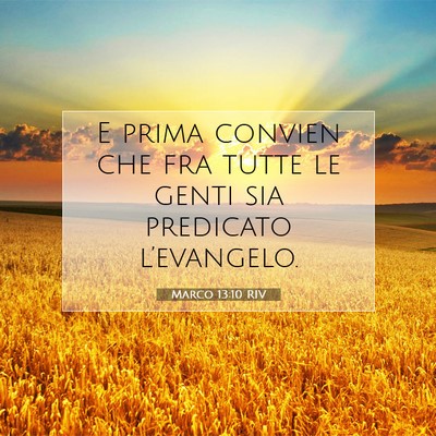 Marco 13:10 Versetto della Bibbia Spiegato