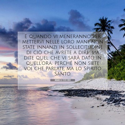 Marco 13:11 Versetto della Bibbia Spiegato