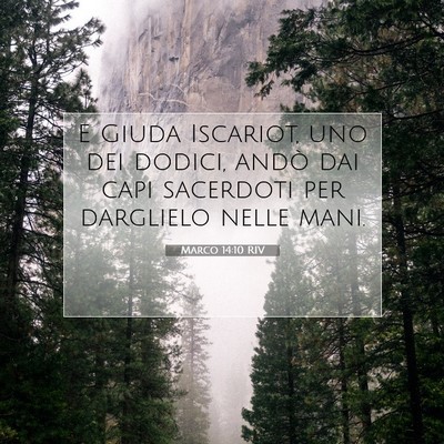 Marco 14:10 Versetto della Bibbia Spiegato