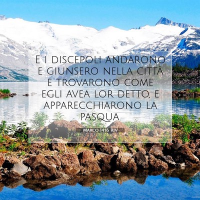 Marco 14:16 Versetto della Bibbia Spiegato